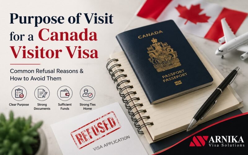 Purpose of Visit Refusal for a Canada Visitor Visa